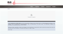 Desktop Screenshot of els-berlin.de