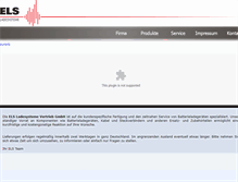 Tablet Screenshot of els-berlin.de